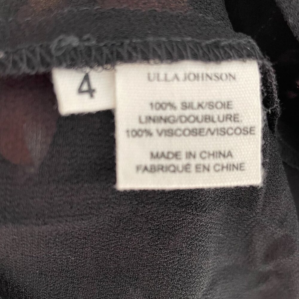 ULLA JOHNSON 4 Small, Ikat Aicha Silk Dress - Picture 5 of 7